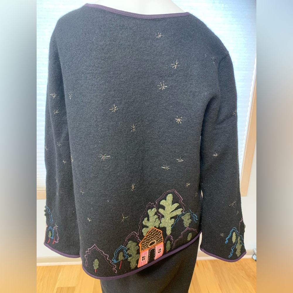 Northern Isles Holiday 2005 Cardigan Size LG/TG. Like New 100% Wool/lane - Picture 2 of 8